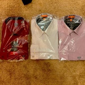 Van Heusen new in plastic mens dress shirts 3. 17.5 34/35
